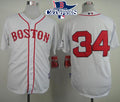 Custom Fan-Made David Ortiz Boston Red Sox #34 Red 2013 Baseball Jersey