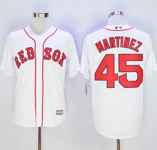 Custom Fan-Made Pedro Martinez Boston Red Sox #45 Red Baseball Jersey