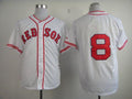 Custom Fan-Made Carl Yastrzemski Boston Red Sox #8 Red 1936 Throwback Turn Back Clock Edition Baseball Jersey