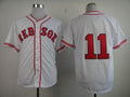 Custom Fan-Made Clay Buchholz Boston Red Sox #11 Red 1936 Throwback Turn Back Clock Edition Baseball Jersey