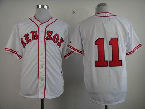 Custom Fan-Made Clay Buchholz Boston Red Sox #11 Red 1936 Throwback Turn Back Clock Edition Baseball Jersey