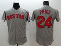 Custom Fan-Made David Price Boston Red Sox #24 Grey Baseball Jersey