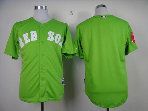 Custom Fan-Made Green Boston Red Sox Baseball Jersey Boston Red Sox Red Baseball Jersey