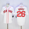 Custom Fan-Made Wade Boggs Boston Red Sox #26 Red Baseball Jersey