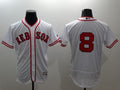 Custom Fan-Made Carl Yastrzemski Cooperstown Boston Red Sox #8 Red Baseball Jersey
