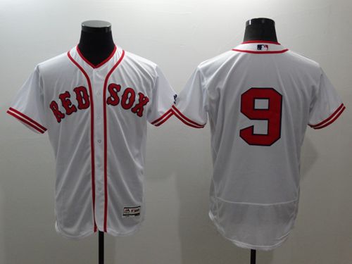 Custom Fan-Made Ted Williams Cooperstown Boston Red Sox #9 Red Baseball Jersey