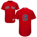 Custom Fan-Made Carl Yastrzemski Boston Red Sox #8 Red Baseball Jersey