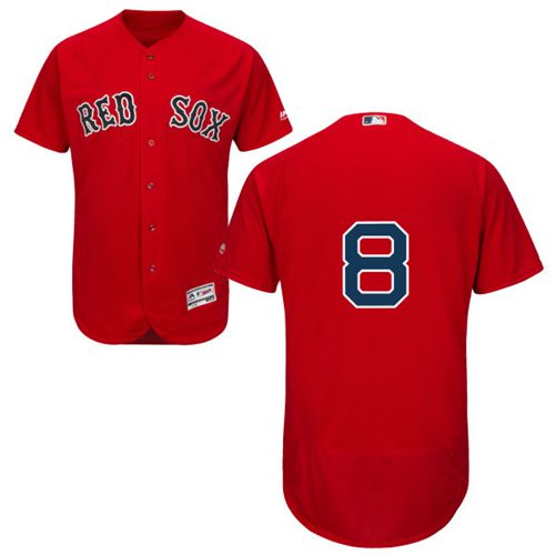 Custom Fan-Made Carl Yastrzemski Boston Red Sox #8 Red Baseball Jersey