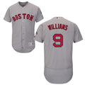 Custom Fan-Made Ted Williams Boston Red Sox #9 Grey Baseball Jersey