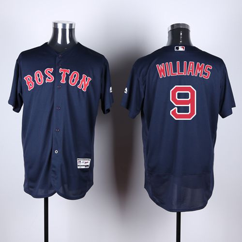 Custom Fan-Made Ted Williams Boston Red Sox #9 Red Baseball Jersey
