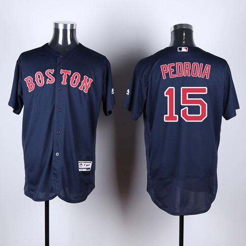 Custom Fan-Made Dustin Pedroia Boston Red Sox #15 Red Baseball Jersey