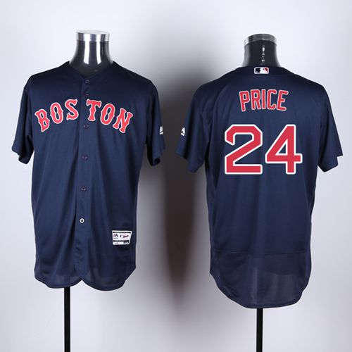 Custom Fan-Made David Price Boston Red Sox #24 Red Baseball Jersey