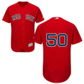 Custom Fan-Made Mookie Betts Boston Red Sox #50 Red Baseball Jersey