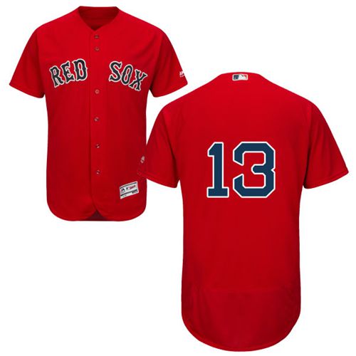 Custom Fan-Made Hanley Ramirez Boston Red Sox #13 Red Baseball Jersey