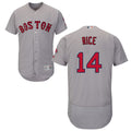 Custom Fan-Made Jim Rice Boston Red Sox #14 Grey Baseball Jersey