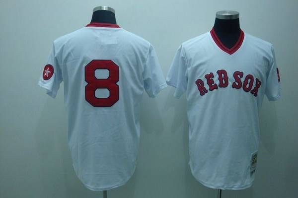 Custom Fan-Made Carl Yastrzemski Boston Red Sox #8 Red Throwback Baseball Jersey