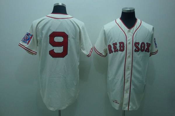 Custom Fan-Made Ted Williams Boston Red Sox #9 Red Throwback Baseball Jersey