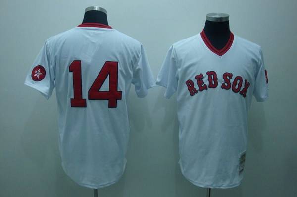 Custom Fan-Made Jim Rice Boston Red Sox #14 Red Throwback Baseball Jersey
