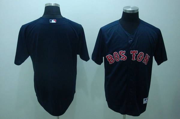 Custom Fan-Made Dark Blue Boston Red Sox Baseball Jersey Boston Red Sox Red Baseball Jersey