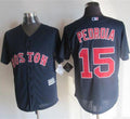 Custom Fan-Made Dustin Pedroia Boston Red Sox #15 Red Baseball Jersey