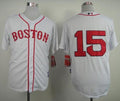 Custom Fan-Made Dustin Pedroia Boston Red Sox #15 Red Baseball Jersey