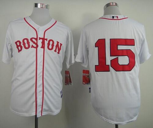 Custom Fan-Made Dustin Pedroia Boston Red Sox #15 Red Baseball Jersey