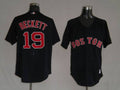 Custom Fan-Made Josh Beckett Darke Boston Red Sox #19 Red Baseball Jersey