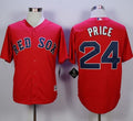 Custom Fan-Made David Price Boston Red Sox #24 Red Baseball Jersey