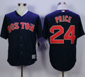 Custom Fan-Made David Price Boston Red Sox #24 Red Baseball Jersey