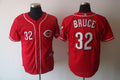 Custom Fan-Made Jay Bruce Cincinnati Reds #32 Red Baseball Jersey