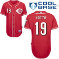 Custom Fan-Made Joey Votto Cincinnati Reds #19 Red Baseball Jersey
