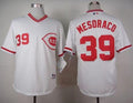 Custom Fan-Made Devin Mesoraco Cincinnati Reds #39 White 1990 Throwback Turn Back Clock Edition Baseball Jersey