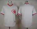Custom Fan-Made White 1990 Cincinnati Reds Baseball Jersey Cincinnati Reds White 1990 Throwback Turn Back Clock Edition Baseball Jersey