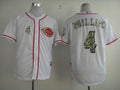 Custom Fan-Made Brandon Phillips Cincinnati Reds #4 White USMC Baseball Jersey