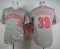 Custom Fan-Made Devin Mesoraco Cincinnati Reds #39 Grey Baseball Jersey