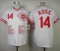 Custom Fan-Made Pete Rose Commemorative Cincinnati Reds #14 White Baseball Jersey