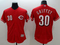 Custom Fan-Made Ken Griffey Cincinnati Reds #30 Red Baseball Jersey