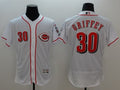 Custom Fan-Made Ken Griffey Cincinnati Reds #30 White Baseball Jersey