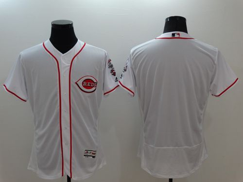 Custom Fan-Made White Cincinnati Reds Baseball Jersey Cincinnati Reds White Baseball Jersey