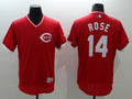Custom Fan-Made Pete Rose Cooperstown Cincinnati Reds #14 Red Baseball Jersey