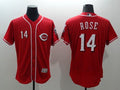 Custom Fan-Made Pete Rose Cincinnati Reds #14 Red Baseball Jersey