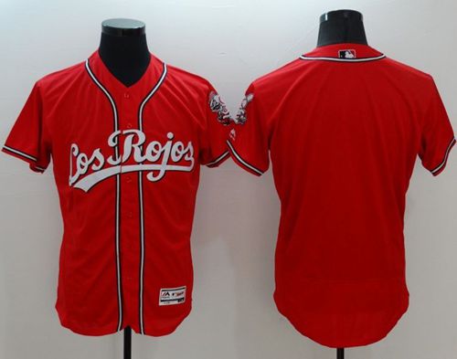 Custom Fan-Made Los Rojos Red Cincinnati Reds Baseball Jersey Cincinnati Reds Red Baseball Jersey