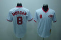 Custom Fan-Made Joe Morgan Cincinnati Reds #8 White Throwback Baseball Jersey