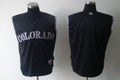 Custom Fan-Made Vest Black Colorado Rockies Baseball Jersey Colorado Rockies Black Baseball Jersey