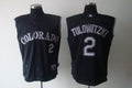 Custom Fan-Made Troy Tulowitzki Vest Colorado Rockies #2 Black Baseball Jersey