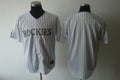Custom Fan-Made White Colorado Rockies Baseball Jersey Colorado Rockies White Baseball Jersey