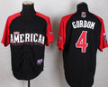 Custom Fan-Made Alex Gordon Kansas City Royals #4 Black 2015 All-Star Edition Baseball Jersey