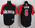 Custom Fan-Made Lorenzo Cain Kansas City Royals #6 Black 2015 All-Star Edition Baseball Jersey