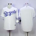 Custom Fan-Made White Kansas City Royals Baseball Jersey Kansas City Royals White Baseball Jersey