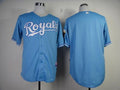 Custom Fan-Made Light Blue Kansas City Royals Baseball Jersey Kansas City Royals Blue Baseball Jersey